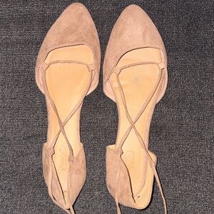 Tan Suede Flats
